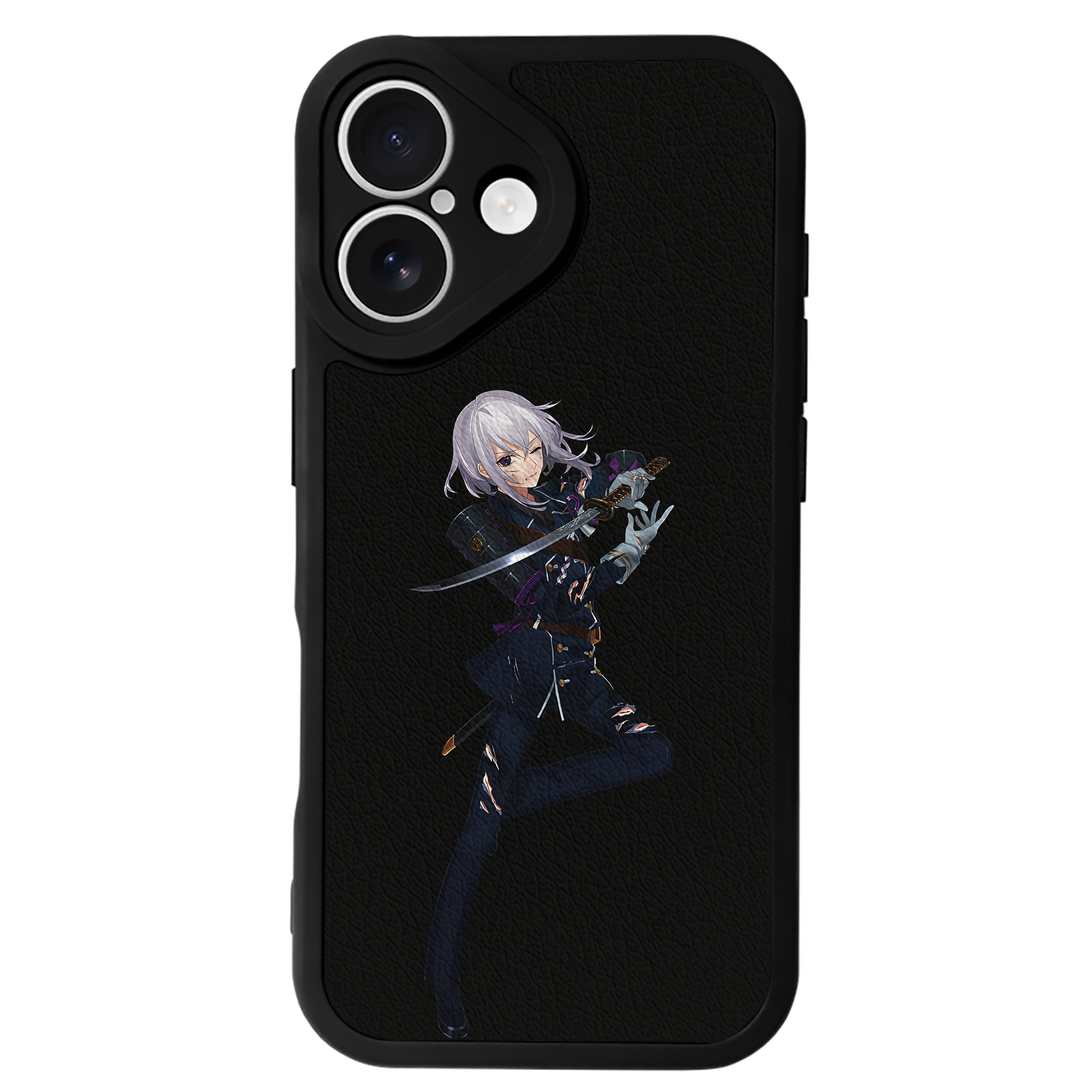 （画像用） 刀剣乱舞 Touken Ranbu 【iPhone 16シリーズ対応】シリコンスマホケース（レザー調） 材質：シリコン